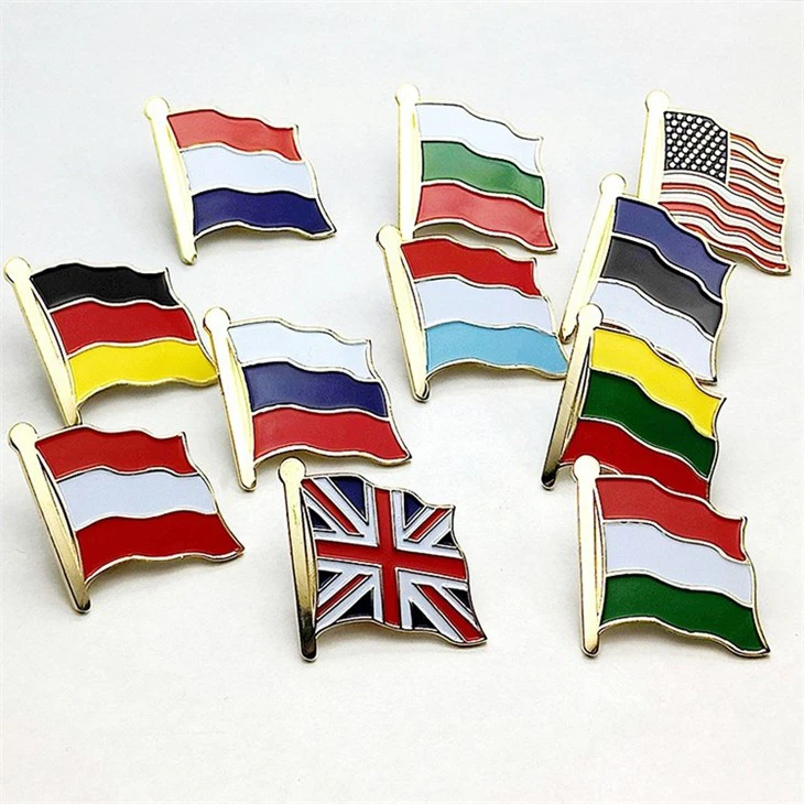 Flag Badge Pins