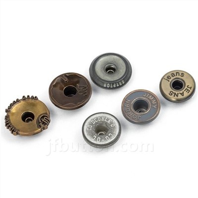 Jeans Agħfas Stud Button