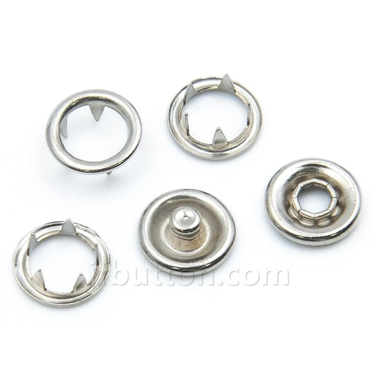 Metal Copper Prong Snap Button Fasteners