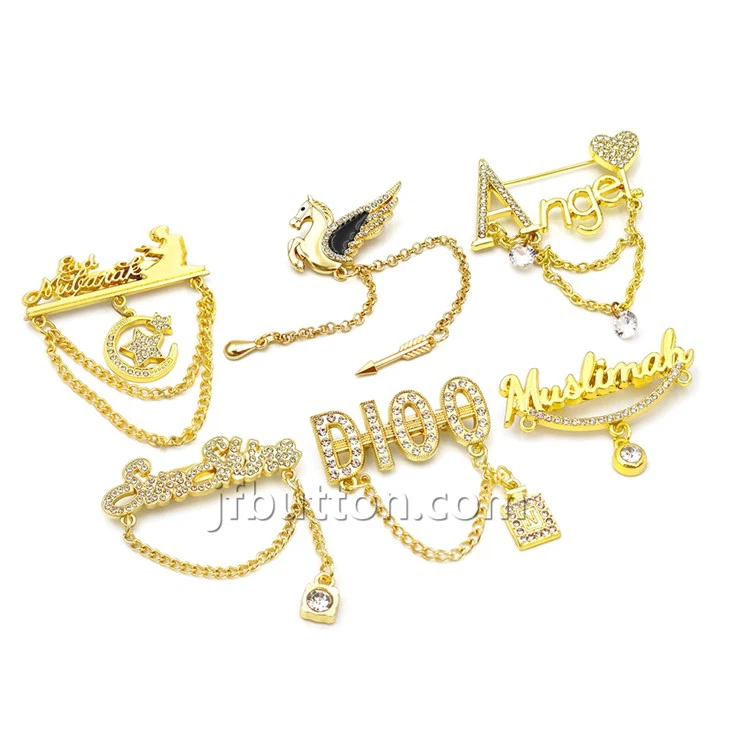 Chain Brooch Pins For Clothes