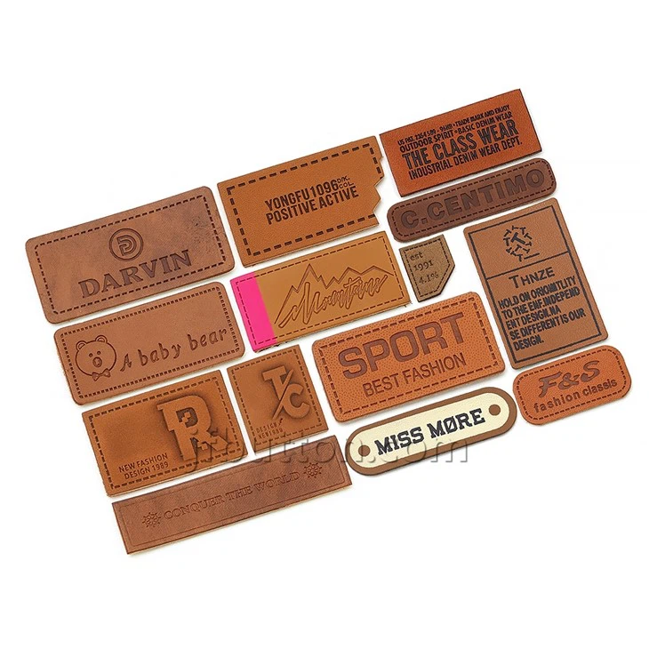 Leather Tags for Crochet