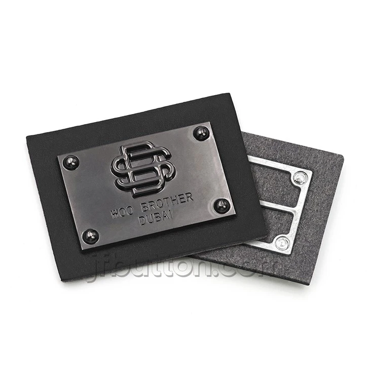 PU Leather Patch With Metal Label best