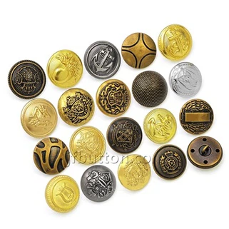Brass Sew Shank Button għall-uniformi