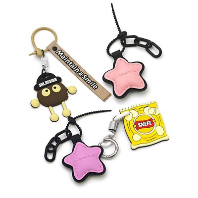 Keychains tal-gomma personalizzati personalizzati