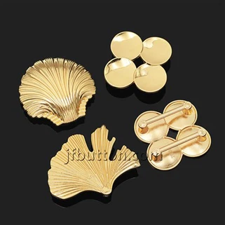 Ginkgo Leaf Swimwear Metal Clasp