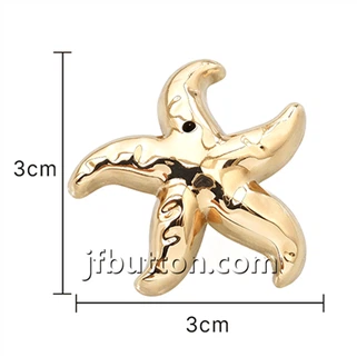 Buttuni Starfish tal-metall Bil-Xank