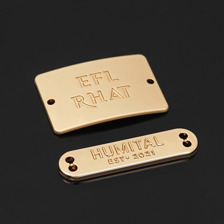 Custom Handbag Metal Logo Plates factory
