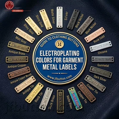 Kuluri tal-electroplating għal Tikketti tal-metall tal-ħwejjeġ