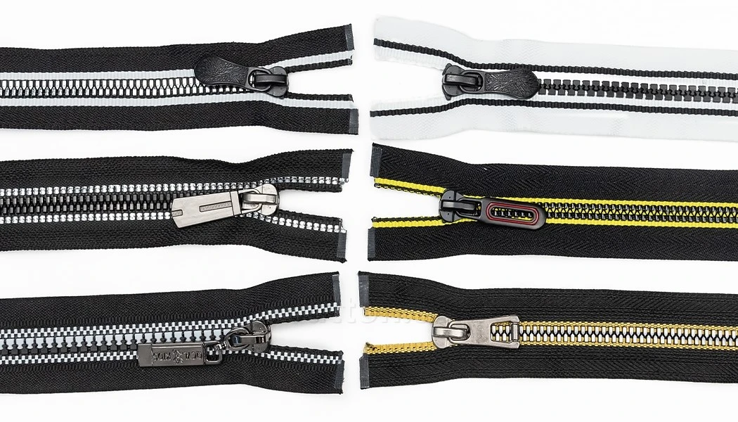 black plastic zipper black plastic zipper
